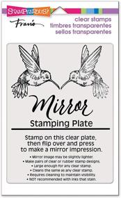 img 4 attached to Stampendous Mirror Stamping 🪞 Plate - Multi, 4x5.5 inches