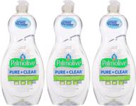🧼 palmolive pure & clear ultra concentrated dishwashing liquid, 20 oz, pack of 3 logo