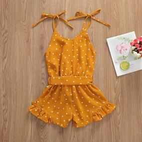 img 2 attached to 👧 Cute and Stylish Balaflyie Toddler Jumpsuit Overall Outfits for Girls