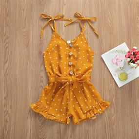 img 3 attached to 👧 Cute and Stylish Balaflyie Toddler Jumpsuit Overall Outfits for Girls