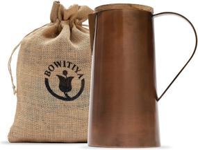 img 3 attached to 🥤 45OZ Copper Water Pitcher with Wooden Lid - Purify Your Drinking Water or Enjoy Moscow Mule - Start Your Morning with Hydration and Re-Energization