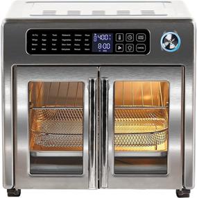 img 2 attached to 🍲 Emeril Lagasse 26 QT XL Air Fryer & Convection Toaster Oven with French Doors – Stainless Steel: The Ultimate Kitchen Appliance