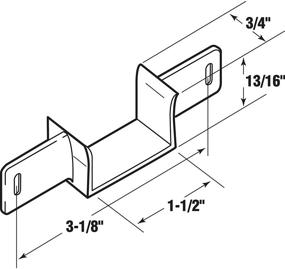 img 1 attached to 🚪 Mill Nylon Pocket Door Bottom Guide - Slide-Co 16225