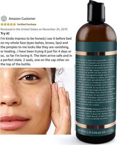 img 1 attached to 🌿 Live Fraiche Organic Cold Pressed Castor Oil (16oz), 100% Pure, Hexane-Free - Moisturizing & Healing, Hair Growth - Skin, Hair Care, Eyelashes - Caster Oil