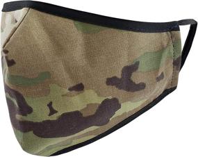 img 4 attached to USA-Made Reusable Cotton Blend Cloth Face Cover - Military Grade & Washable