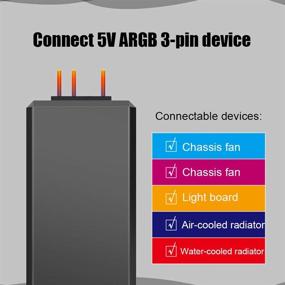 img 3 attached to Контроллер StepOK ARGB для разветвителя ARGB на 3 пина 5 В - улучшенное светодиодное освещение и RGB-контроллер из пластика с разъемом SATA.