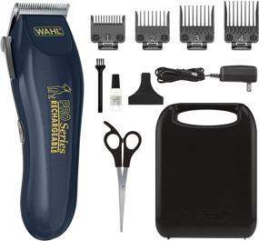 img 4 attached to 🐶 Wahl Deluxe Pro Series Lithium-Ion Rechargeable Pet Clipper Grooming Kit – Low Noise & Heavy Duty Motor for Cordless Electric Trimming & Shaving Dogs (Model 9591-2100)