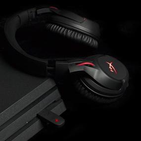 img 3 attached to HyperX Cloud Flight - Premium Wireless Gaming Headset: 30-Hour Battery, Noise Cancelling Mic, Red LED, Bass Boost, Memory Foam, for PS4, PC, PS4 Pro (Renewed)