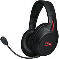 hyperx cloud flight - premium wireless gaming headset: 30-hour battery, noise cancelling mic, red led, bass boost, memory foam, for ps4, pc, ps4 pro (renewed) logo