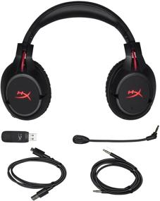 img 1 attached to HyperX Cloud Flight - Premium Wireless Gaming Headset: 30-Hour Battery, Noise Cancelling Mic, Red LED, Bass Boost, Memory Foam, for PS4, PC, PS4 Pro (Renewed)
