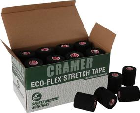 img 3 attached to 🏋️ Eco-Flex Self-Stick Stretch Tape by Cramer for Athletic Training and Sports, Cohesive and Flexible Elastic Wrap, Easy-Tear Self-Adherent Bandage, Bulk Cases with 6 Yard Rolls, Compression Tape