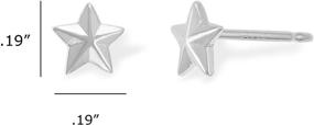 img 1 attached to ⭐ Sterling Silver Nautical Star Stud Earrings for Barn Jewelry