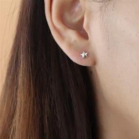 img 3 attached to ⭐ Sterling Silver Nautical Star Stud Earrings for Barn Jewelry