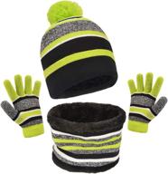 🧣 stay warm and stylish with our winter beanie thermal fleece toddler boys' accessories for cold weather logo