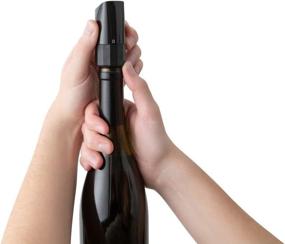 img 3 attached to 🍾 Black Dual-Function Rabbit Aerating Pourer and Bottle Stopper