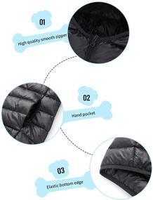 img 2 attached to 🧥 Wantdo Boy's Ultra Lightweight Packable Down Jacket with Hood - Warm Winter Outwear