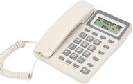 📞 uvital landline telephone with lcd display, call memory, ring melodies, volume control, redial, back dial, mute, anti-steal, pt switch, dnd, speaker, calculator, hold on music logo