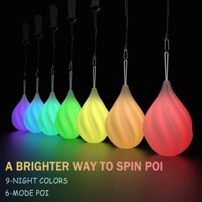 img 2 attached to 🌈 POITOI Beginners Professionals Rainbow Spinning: Unleash Your Inner Spinner with Vibrant Colorful Designs!
