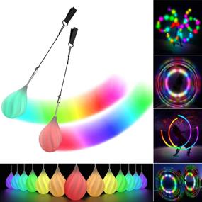 img 4 attached to 🌈 POITOI Beginners Professionals Rainbow Spinning: Unleash Your Inner Spinner with Vibrant Colorful Designs!