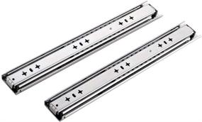 img 4 attached to 📦 KINGO 16 Inch Heavy Duty Drawer Slides - Soft Close, Ball Bearing, 250 LB Capacity - Full Extension Cabinet Drawer Slides