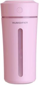 img 4 attached to 🌸 Enhanced 9 Fl oz Portable Mini Humidifier for Small Spaces - Ideal for Car, Office, or Bedroom - Ultra Quiet with 7 Colors Night Light - BPA Free for Baby - USB Powered - Auto Shut-Off - 2 Mist Modes - Pink