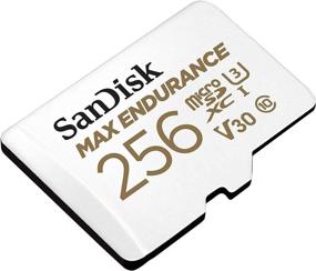 img 1 attached to 📷 SanDisk MAX Выносливая видеокарта 256 ГБ (2 шт.) - MicroSDXC карта для автомобильных видеорегистраторов и систем безопасности дома - Класс 10, пакет с считывателем карт памяти