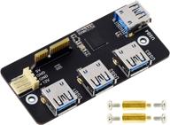 🔌 адаптер pcie к usb высокой скорости с 4 портами usb 3.2 gen1 для raspberry pi compute module 4 io board логотип