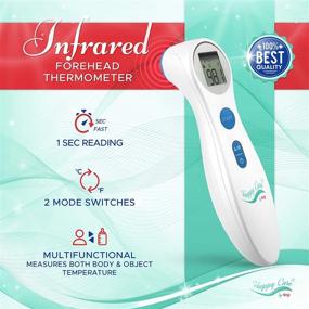 img 3 attached to Non-Contact Infrared Thermometer for Fever - Fast 1-Second Reading, Rapid Temperature Testing for Adults, Babies, Kids, Pets - Digital Forehead Thermometer for Medical Use