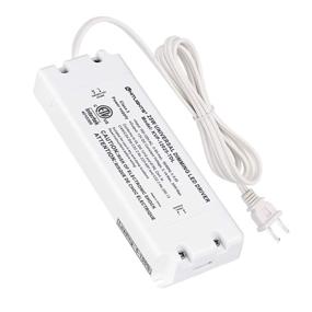 img 4 attached to HitLights 25W Dimmable LED Driver, 110V AC-12V DC Transformer Compatible with Lutron&amp;Leviton for LED Strip Lights, Constant Voltage LED Products (Includes Removable AC Cord)