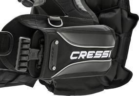 img 2 attached to 🤿 Cressi Travel-Friendly Light Back Inflation Scuba Diving BCD, Patrol Edition: Designed in Italy