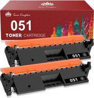 🖨️ 2-pack toner kingdom compatible toner cartridge replacement for canon 051, black - for canon imageclass lbp162dw, mf267dw, mf264dw, mf269dw printer logo