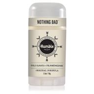 🌿 humble all natural deodorant: aluminum and paraben-free for men and women, palo santo and frankincense scent, 1-pack logo