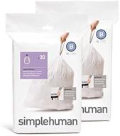 🗑️ custom fit trash can liner b by simplehuman, 6 liters / 1.6 gallons, 30-count (pack of 2) logo