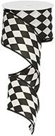 black harlequin ribbon crisp white logo