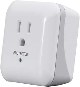 img 4 attached to ✨ Monoprice Power & Surge - White, 1 Outlet Surge Protector with End of Service Alarm: 900 Joules, 15A/125V/1875W for Enhanced Protection and Alerts