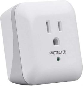 img 3 attached to ✨ Monoprice Power & Surge - White, 1 Outlet Surge Protector with End of Service Alarm: 900 Joules, 15A/125V/1875W for Enhanced Protection and Alerts