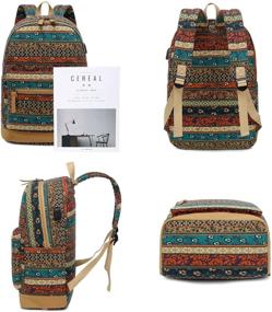 img 3 attached to 🎒 Stylish and Practical: Bohemian Waterproof Laptop Backpack with USB Charging Port