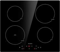 🔥 24 inch induction cooktop, ecotouch electric built-in stove top with 4 burners, 240v, timer, 9 power settings and booster - ic640b logo