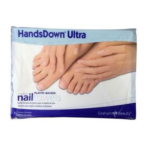 img 1 attached to 🏻 Graham Hands Down Ultra - Пластиковые полотенца для ухода за ногтями: 50 штук - непревзойденное решение.