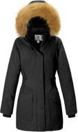 🧥 wenven women's winter military waterproof parka jacket with faux fur hood - enhancing seo logo