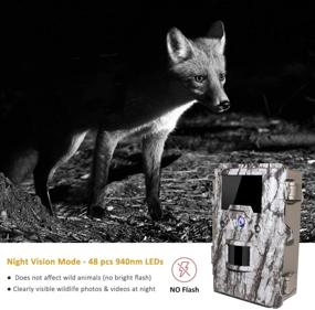 img 1 attached to 📷 OUDMON Трейл-камера для охоты: 1080P охотничий камер с ночным видением, активацией движения, водонепроницаемость IP67