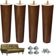 aoryvic furniture leg replacement set: 8 inch mid century dresser legs – wood sofa legs with 5/16 inch bolt (pack of 4) logo