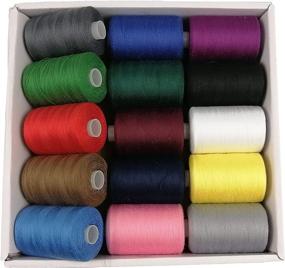 img 3 attached to 🧵 Moon Waves Sewing Machine Thread: 15-Color Polyester Thread Sets for Super Strong Stitches - Ideal for Sewing, Embroidery & Hand Sewing