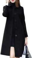 🧥 chouyatou women's elegant double-breasted overcoat - 2xl size | clothing and outerwear: coats, jackets & vests logo