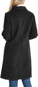 img 2 attached to 🧥 Chouyatou Women's Elegant Double-Breasted Overcoat - 2XL Size | Clothing and Outerwear: Coats, Jackets & Vests