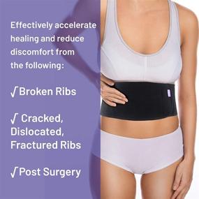 img 3 attached to 🏥 Everyday Medical Rib Support Brace for Men and Women - Bamboo Charcoal Compression Brace for Accelerated Healing of Cracked, Dislocated, Fractured, and Post-Surgery Ribs - Small/Medium