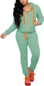 img 3 attached to 👚 Nimsruc Women's 2 Piece Casual Sweatsuits Pants Set - Trendy Outfit for Casual Occasions