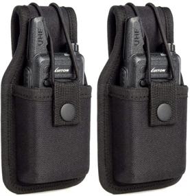 img 4 attached to Durable Holder Pouch for Retevis RT22/RT22S Walkie Talkies - Perfect Fit for LUITON, WLN, Zastone, Zeadio, TIDRADIO, RADTEL, and RADIODDITY (2 Pack)