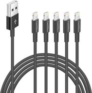 feel2nice 5 pack 10ft charger cord for long 10 foot iphone charging cable/data sync fast iphone usb charging cable cord compatible with iphone x case/8/8 plus/7/7 plus/6/6s plus/5s/5 industrial electrical logo