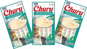 img 4 attached to 🐱 Inaba Churu Lickable Purée Natural Cat Treats - Chicken with Crab Flavor Recipe, 12 Tubes